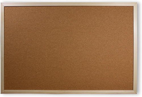 Wood Framed Cork Board 24x36x1"