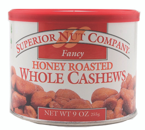 Honey Roasted Whole Cashews 8 oz