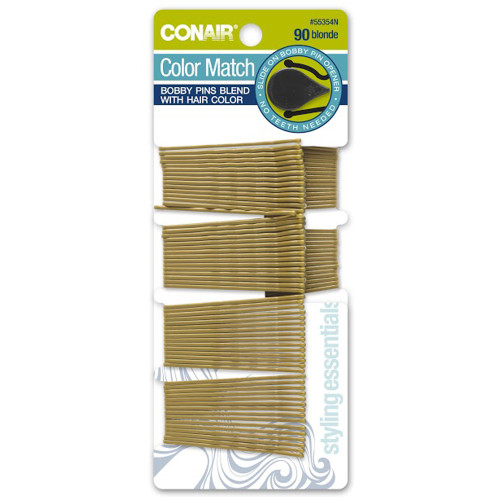 Conair - Bobby Pins 90 ct Blonde