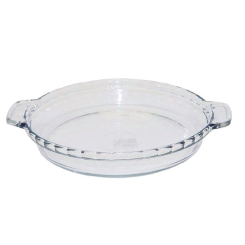 Anchor Hocking Glass Pie Plate, Clear. 9.5 x 1.5"