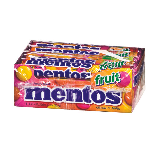 Mentos Mixed Fruit, 1.32 oz, 15 Count Box