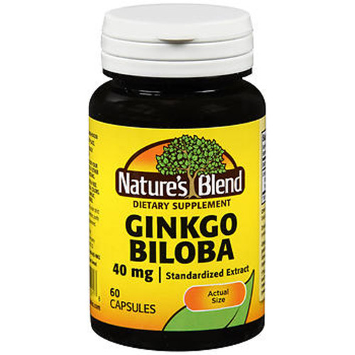 Nature's Blend Ginkgo Biloba 40 mg Capsules - 60 ct