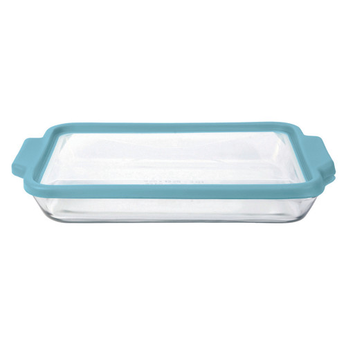 Bake Dish W/ TrueFit, Mineral Blue, 3 qt