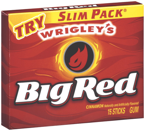 Wrigley Big Red Cinnamon Stick Gum, 10 Fifteen stick Packs (150 Sticks Total)