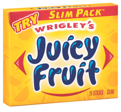 Wrigley Stick Gum 10 Count Box-Juicy Fruit 15 sticks