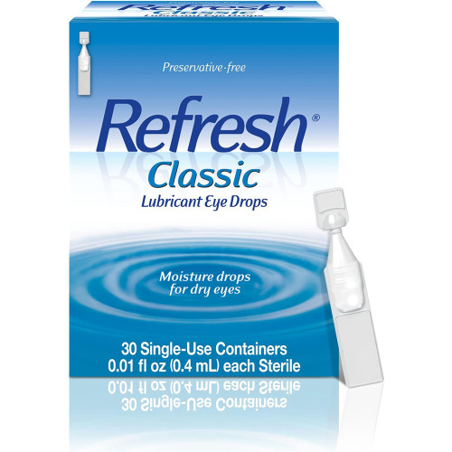 Refresh Classic Lubricant Eye Drops Single-Use Containers -  30 X 0.4 ml