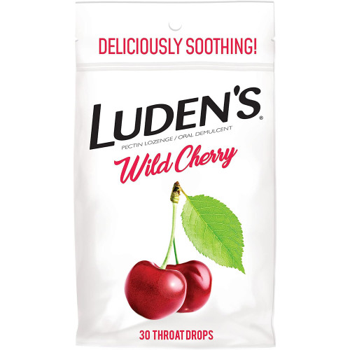 Luden's Throat Drops Wild Cherry - 30 ct