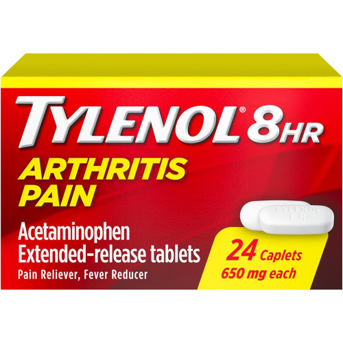 Tylenol 8 HR Arthritis Pain Caplets, 650mg  - 24 ct