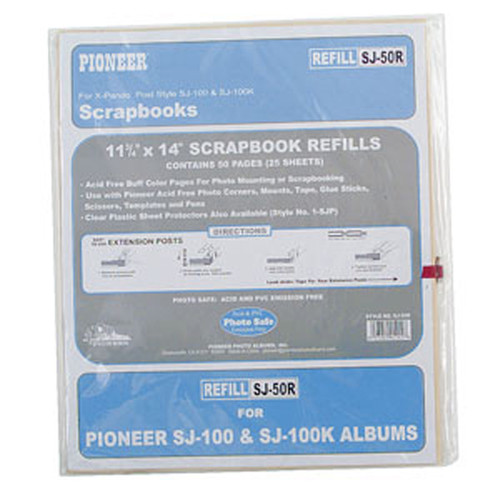 Jumbo Refill Pages, Scrapbook, Buff, 11" X 14