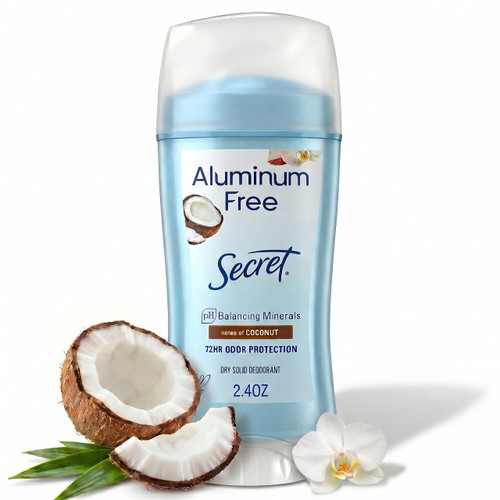 Secret Deodorant Aluminum Free Scent Coconut - 2.4 oz