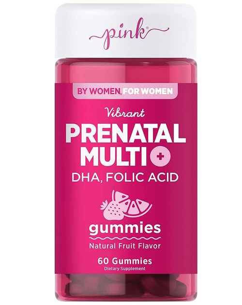 Nature's Truth Pink Vibrant Prenatal Multivitamin + DHA Gummies - 60 ct