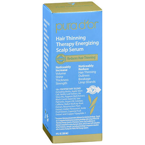 Pura d'Or Hair Thinning Therapy Energizing Scalp Serum - 4 fl oz