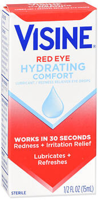 Visine Red Eye Hydrating Comfort Eye Drops - 0.5 oz