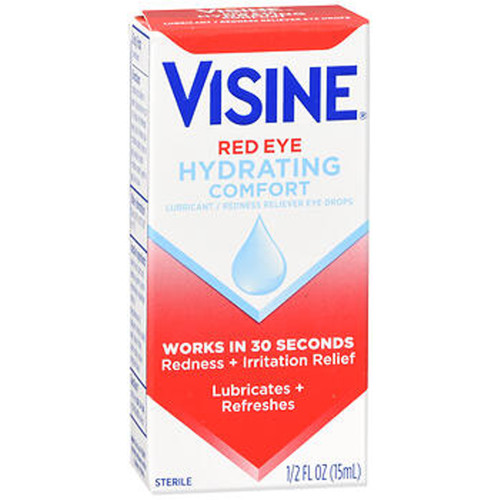 Visine Red Eye Hydrating Comfort Eye Drops - 0.5 oz