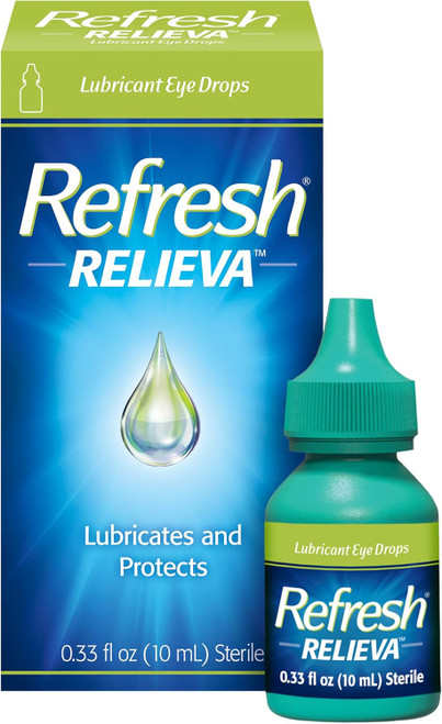 Refresh Relieva Lubricant Eye Drops, 0.33 Fl Oz (10ml) Sterile