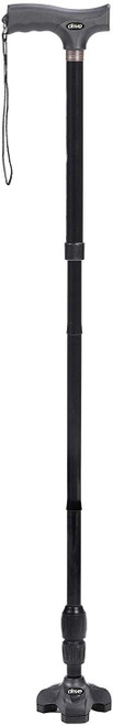 Roll over image to zoom in Drive Medical Flex N Go Adjustable Folding Cane with T Handle, Black