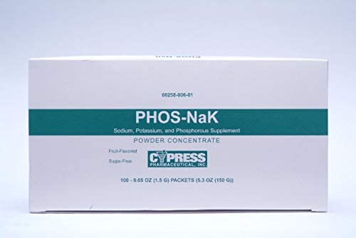 Phos-Nak, PDR 278-164-250Mg 100ct.