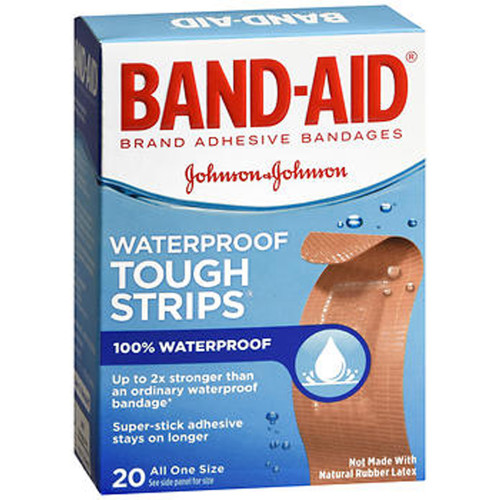 Band-Aid Tough Strips Waterproof Bandages - 20 ct
