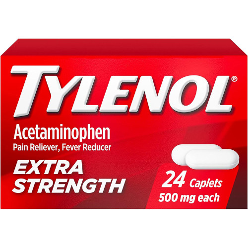 Tylenol Extra Strength Caplets, 500 mg - 24 ct