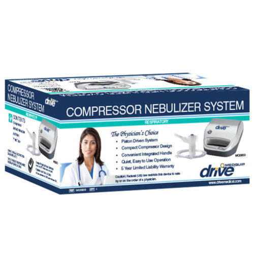Drive Medical Compact Compressor Nebulizer with Reusable JetNeb - Model MQ5800 - 1 Each