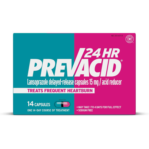 Prevacid 24 HR Acid Reducer Capsules - 14 ct