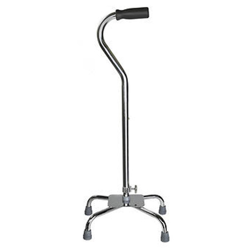 McKesson Quad Large Base Cane, Chrome - 1 ct