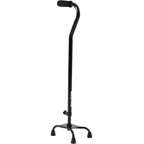 McKesson Quad Small Base Cane, Black - 1 ct