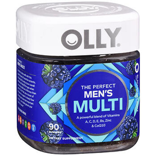 Olly The Perfect Men's Multi Gummies Blackberry Blitz - 90 ct