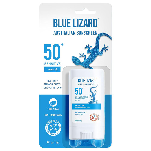 Blue Lizard Sensitive Mineral Sunscreen Stick SPF 50+ - .5 oz Blue Lizard Sensitive Mineral Sunscreen Stick SPF 50+ - .5 oz