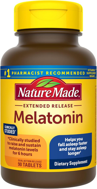 Nature Made Extended Release Melatonin Dual Action Release Tablets - 90 ct