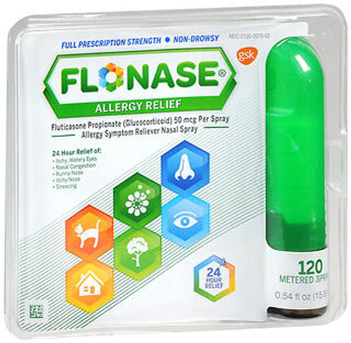 Flonase Allergy Symptom Reliever Nasal Spray - 120 Sprays