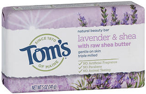 Tom's of Maine Natural Beauty Bar Lavender & Shea - 5 oz