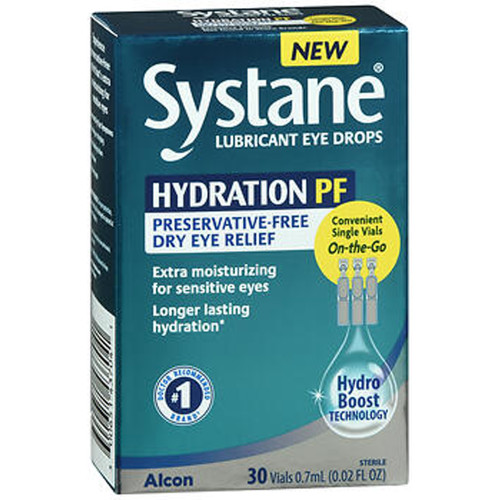 Systane Hydration PF Lubricant Eye Drops Vials - 30 ct