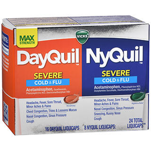 DayQuil/NyQuil Severe Cold & Flu LiquiCaps - 24 ct