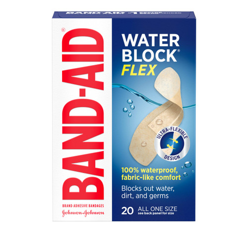 Band-Aid Water Block Flex All One Size Adhesive Bandages - 20 ct