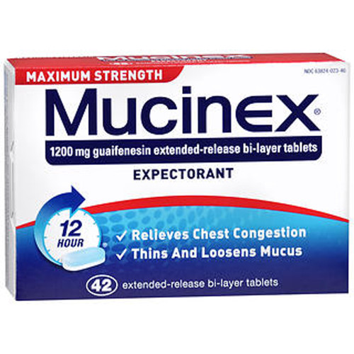 Mucinex Expectorant Tablets Maximum Strength - 42 ct