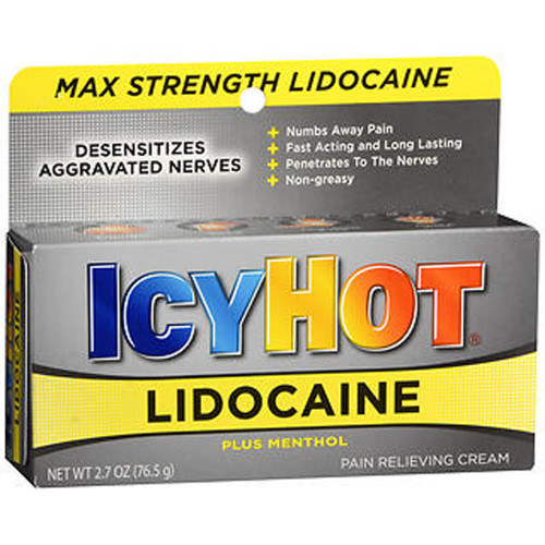 ICY HOT Lidocaine Pain Relieving Cream - 2.7 oz