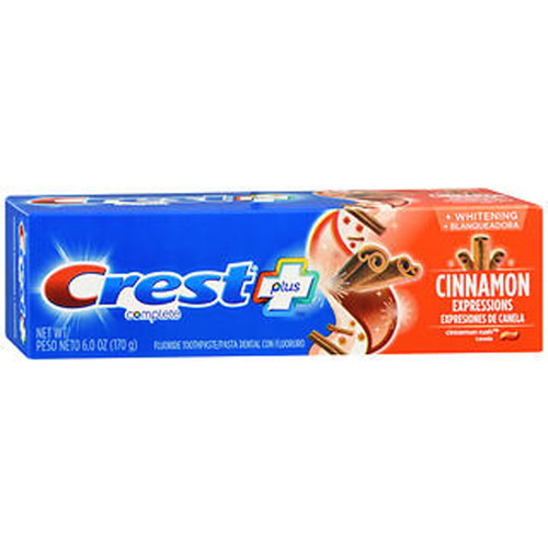 Crest Plus Complete Cinnamon Expressions Fluoride Toothpaste Cinnamon Rush - 5.4 oz