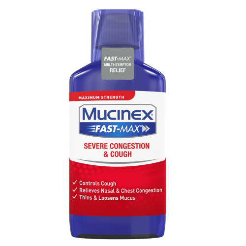 Mucinex Fast-Max Severe Congestion & Cough Liquid Maximum Strength - 6 oz