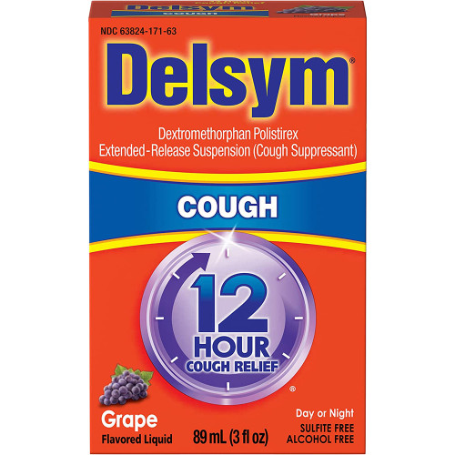 Delsym 12 Hour Cough Suppressant, Grape - 3 oz