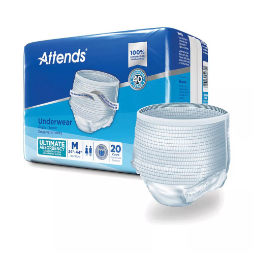 Attends Underwear Super Plus Absorbency Medium - 4 pks of 20