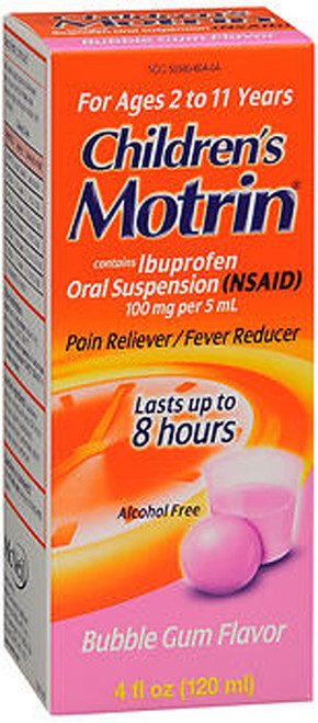 Motrin Children's Oral Suspension Bubble Gum Flavor - 4 oz