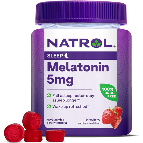 Natrol Melatonin 5 mg Gummies Strawberry - 60 ct