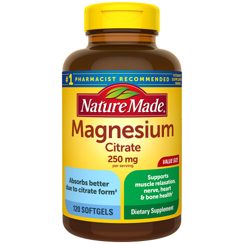 Nature Made Magnesium Citrate 250 mg Softgels - 120 ct Nature Made Magnesium Citrate 250 mg Softgels - 120 ct