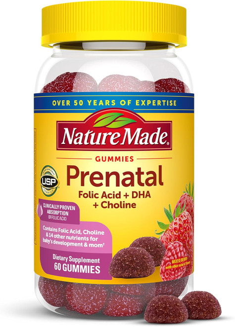 Nature Made Prenatal Gummies Mixed Berry - 60 ct