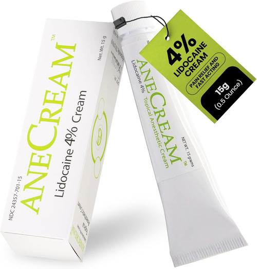 AneCream5  Topical Pain Relief with Lidocaine, 5% - 30 Grams