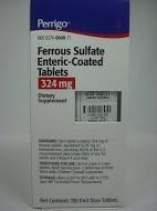 Ferrous Sulfate 324mg Enteric-coated tabs - 100 ct
