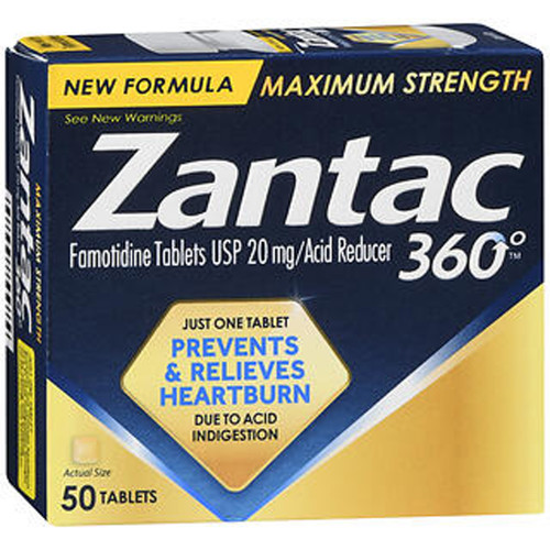 Zantac 360 Acid Reducer Maximum Strength Tablets - 50 ct