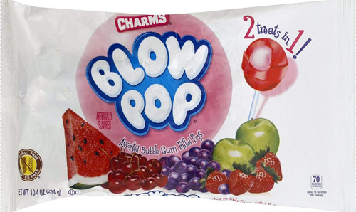 Junior Blow Pop Assorted, Assorted, 10.4 oz Bag