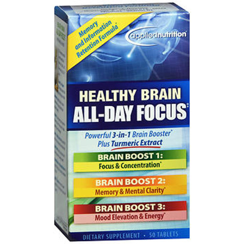 Applied Nutrition Healthy Brain All-Day Focus Tablets - 50 ct